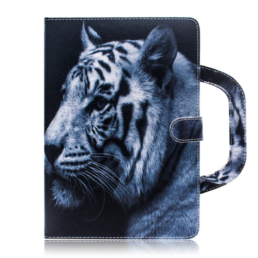 White Tiger Pattern Horizontal Flip Leather Case for Galaxy Tab A 8 (2019) / P200 / P205, with Holder & Card Slot & Wallet by bashfashion