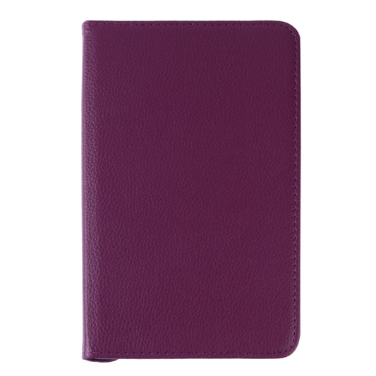 Litchi Texture Rotating ClassicBusiness Horizontal Flip Leather Case for Galaxy Tab A 8.0 T387, with Holder(Purple) by bashfashion