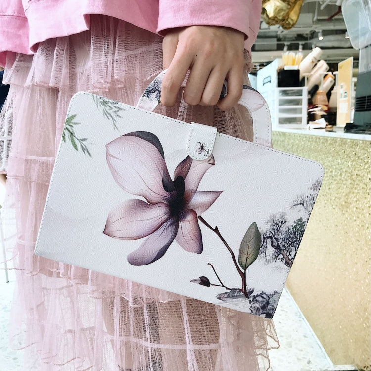 Magnolia Pattern Horizontal Flip Leather Case for Galaxy Tab A 8 (2019) / P200 / P205, with Holder & Card Slot & Wallet by bashfashion