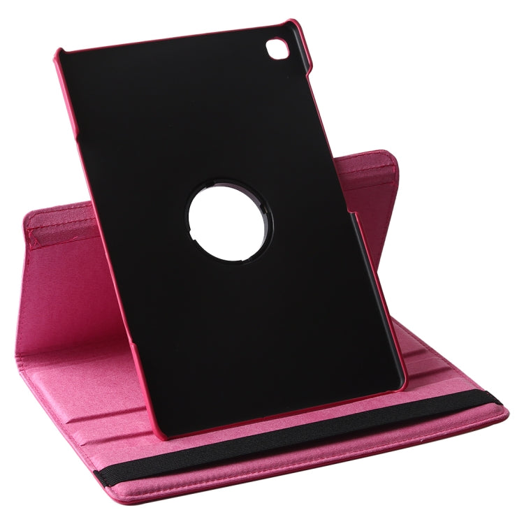 Litchi Texture Horizontal Flip 360 Degrees Rotation Leather Case for Galaxy Tab S5e 10.5 T720 / T725, with Holder(Magenta) by bashfashion