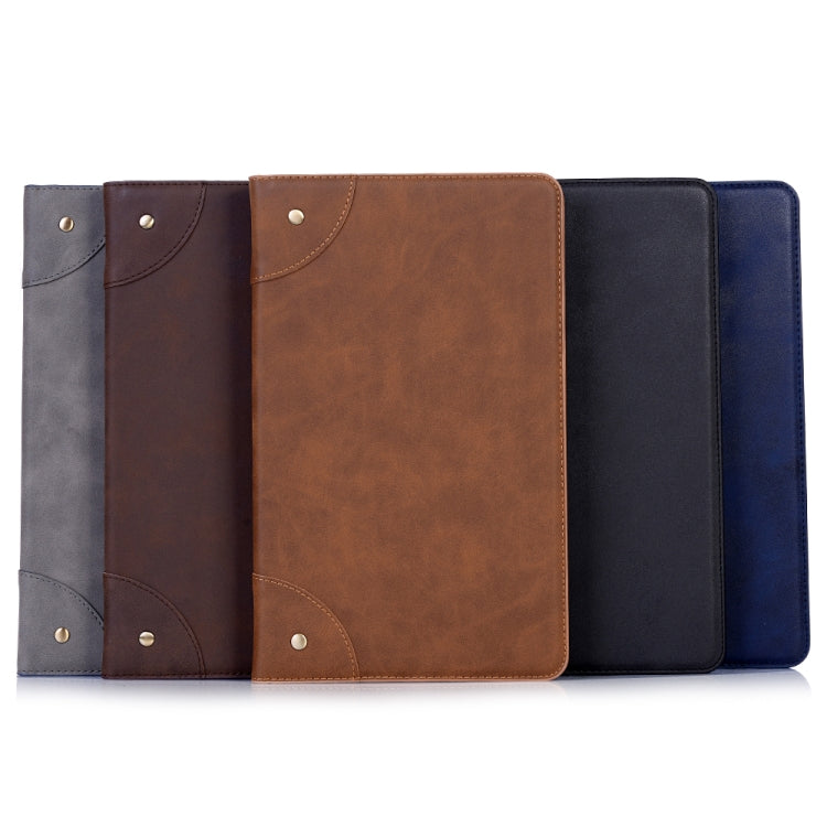 Retro Book Style Horizontal Flip Leather Case for Galaxy Tab A 10.1 (2019) T510 / T515, with Holder & Card Slots & Wallet (Brown) by bashfashion
