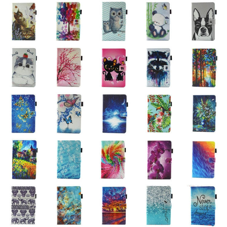 For Galaxy Tab A 8.0 / T380 & T385 Woods Pattern Horizontal Flip Leather Case with Holder & Card Slots by bashfashion