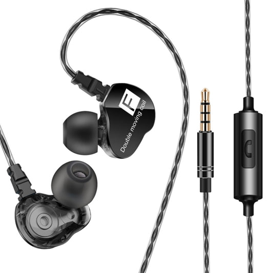 QKZ CK9 HiFi In-ear Four Unit Sports Music Headphones (Black) by QKZ