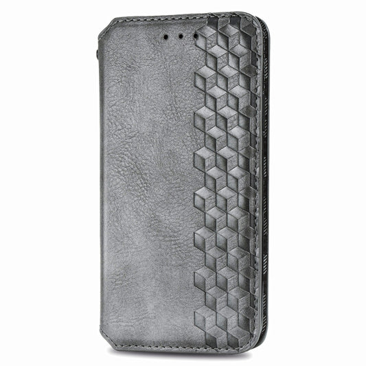 For vivo Y20 Cubic Grid Pressed Horizontal Flip Magnetic PU Leather Case with Holder & Card Slots & Wallet(Grey) by bashfashion