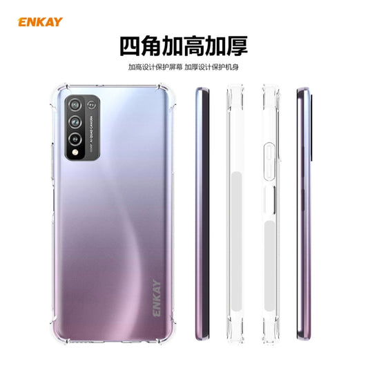 For Huawei Honor 10X Lite Hat-Prince ENKAY Clear TPU Shockproof Case Soft Anti-slip Cover by ENKAY