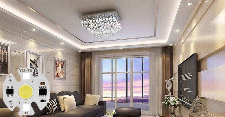 5 PCS COB LED Light Chip AC 220V LED Bulb Light Intelligent IC Driver Bulb Light DIY Spotlight Downlight Chip Outdoor Flood Light(3W(warm white)) by bashfashion