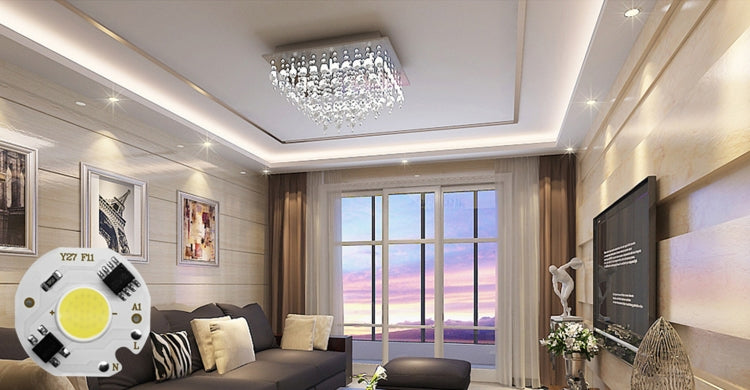 10 pcs COB LED Light Chip AC 220V LED Bulb Light Intelligent IC Driver Bulb Light DIY Spotlight Downlight Chip Outdoor Flood Light(3W(warm white)) by bashfashion