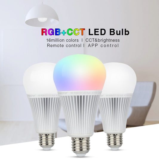 FUT012 E27 9W RGB + CCT LED Bulb Light 100V-240V Full Color Remote Control Smart Bulb WiFi 2.4G Wireless by bashfashion