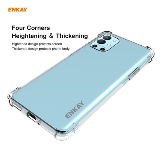 For OnePlus 9R ENKAY Hat-Prince Clear TPU Shockproof Case Soft Anti-slip Cover by ENKAY