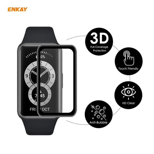For Huawei Band 6 / Honor Band 6 10 PCS ENKAY Hat-Prince 3D Full Screen Soft PC Edge + PMMA HD Screen Protector Film by ENKAY