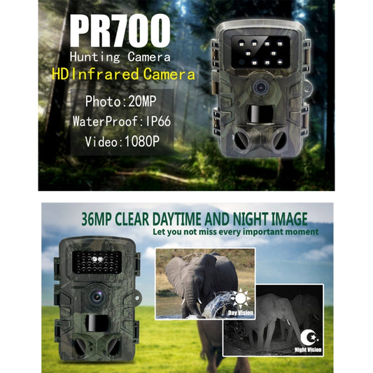 PR700 1080P Wildlife Hunting Camera Motion Activated Night Vision Camcorder for Outdoor Tracking Scan Trigger by bashfashion