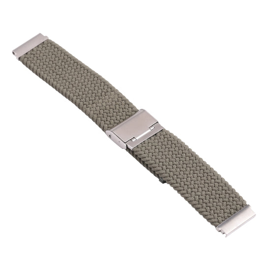 For Samsung Galaxy Watch 4 / Watch 5 20mm Nylon Braided Metal Buckle Watch Band(Olive Green) by bashfashion