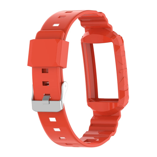 For Fitbit Charge 4 Silicone One Body Armor Watch Band(Orange) by bashfashion
