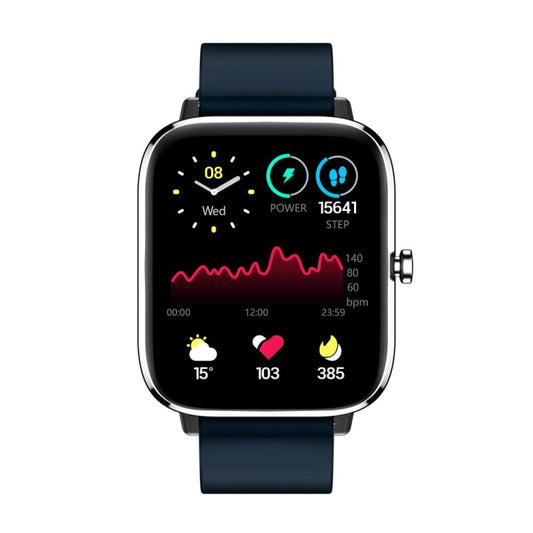 T45S 1.7 inch Color Screen Smart Watch, IP67 Waterproof,Support Temperature Monitoring/Heart Rate Monitoring/Blood Pressure Monitoring/Blood Oxygen Monitoring/Sleep Monitoring(Navy Blue) by bashfashion