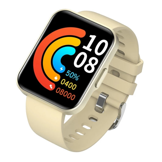 E21 1.69 inch Color Screen Smart Watch, IP68 Waterproof,Support Heart Rate Monitoring/Blood Pressure Monitoring/Blood Oxygen Monitoring/Sleep Monitoring/Female Physiology Reminder(Gold) by bashfashion