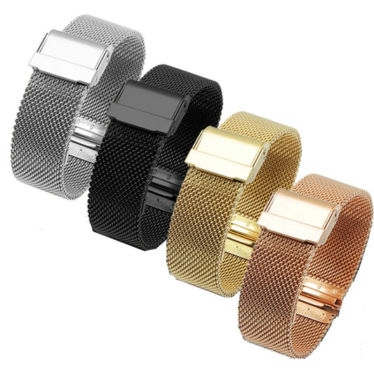 For Huawei Watch GT Runner Stainless Steel Milan Double Buckle Watch Band(Rose Gold) by bashfashion