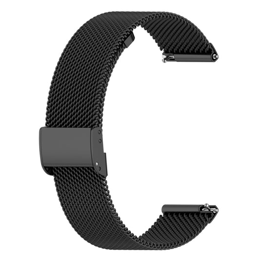 For Samsung Galaxy Watch 4 40mm / 44mm Milan Metal Steel Mesh Buckle Watch Band(Black) by bashfashion