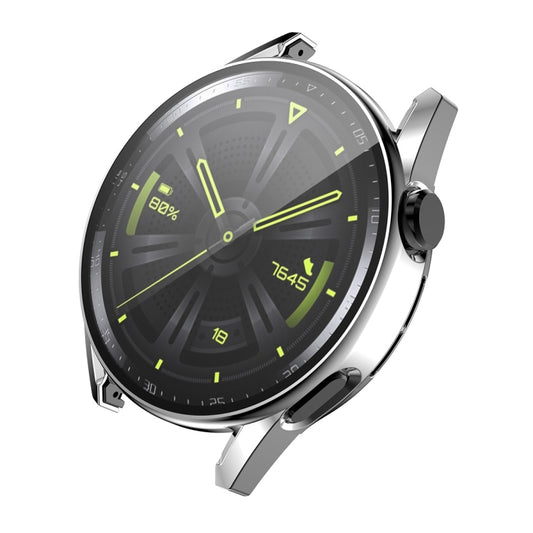 For Huawei Watch GT 3 42mm ENKAY PC Frame + Tempered Glass Protector Composite Case(Silver) by ENKAY