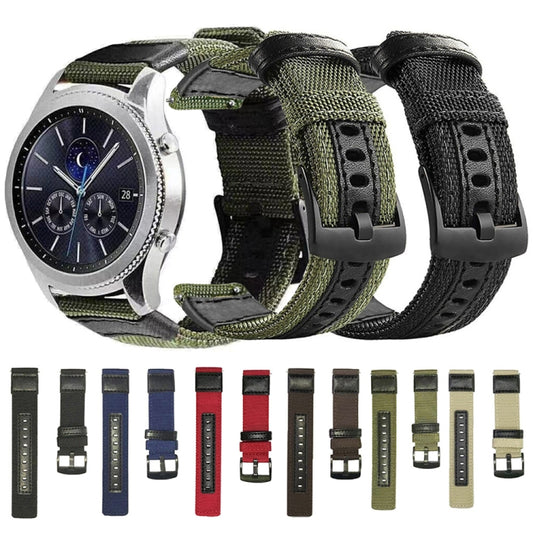 For Samsung Galaxy Watch4 40mm Wear-Resistant Canvas Watch Band(Blue) by bashfashion