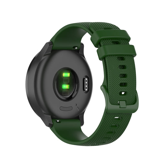 For Xiaomi Watch S1 22mm Checkered Silicone Watch Band(Amy Green) by bashfashion