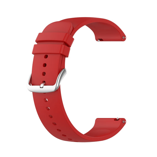 For Garmin Move Sport 20mm Solid Color Silicone Watch Band(Red) by bashfashion