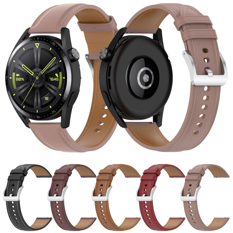 For Samsung Galaxy Gear S3 Classic / Gear S3 Frontier Calf Texture Sewing Thread Watch Band(Black) by bashfashion