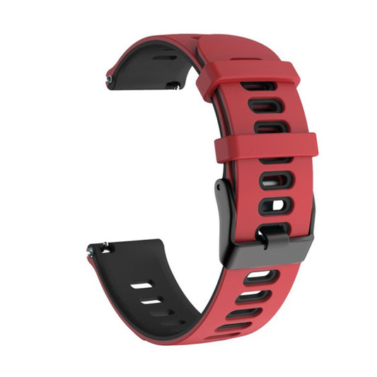 For Honor Watch GS 3 22mm Mixed-Color Silicone Watch Band(Red+Black) by bashfashion