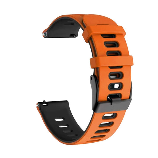 For Honor Watch Dream 22mm Mixed-Color Silicone Watch Band(Orange+Black) by bashfashion