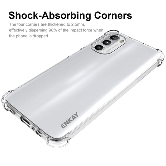 For Motorola Moto G52 ENKAY Clear TPU Shockproof Phone Case by ENKAY