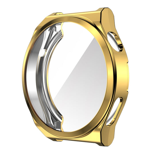 For Huawei Watch GT 3 Pro 43mm ENKAY Full Coverage Electroplated Soft TPU Case with Screen Protection(Golden) by ENKAY
