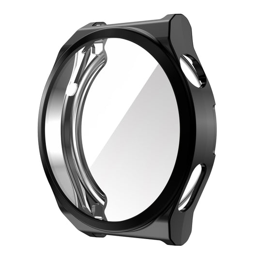 For Huawei Watch GT 3 Pro 46mm ENKAY Full Coverage Electroplated Soft TPU Case with Screen Protection(Black) by ENKAY