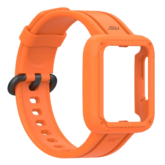 For Xiaomi Redmi Watch 2 Lite Silicone Solid Color Watch Band(Orange) by bashfashion