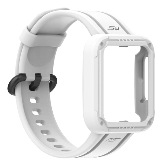 For Xiaomi Redmi Watch 2 Lite Silicone Solid Color Watch Band(White) by bashfashion