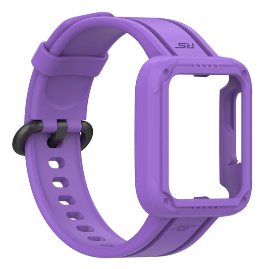 For Xiaomi Redmi Watch 2 Lite Silicone Solid Color Watch Band(Purple) by bashfashion
