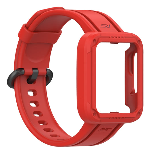 For Xiaomi Redmi Watch Silicone Solid Color Watch Band(Red) by bashfashion