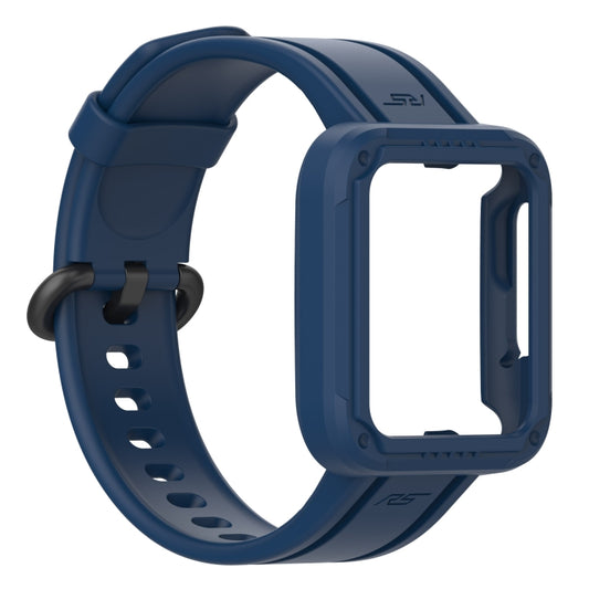 For Xiaomi Mi Watch Lite Silicone Solid Color Watch Band(Dark Blue) by bashfashion