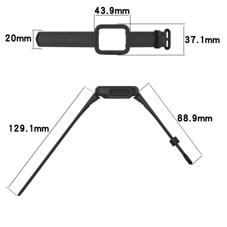 For Xiaomi Mi Watch Lite Silicone Solid Color Watch Band(Water Duck) by bashfashion