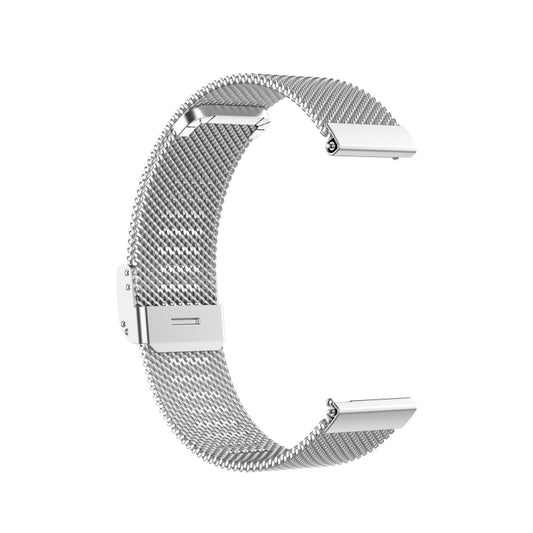 20mm Milan Metal Steel Mesh One Buckle Watch Band For Huawei GT3 Pro 43mm(Silver) by bashfashion