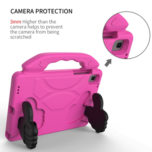 For Lenovo K10 TB-X6C6F 10.3 inch Thumb Bracket EVA Shockproof Tablet Case(RoseRed) by bashfashion