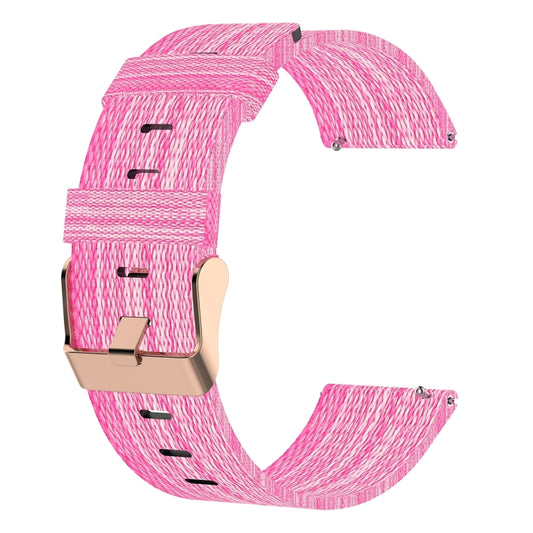 For Garmin Vivoactive 3 20mm Nylon Woven Watch Band(Pink) by bashfashion