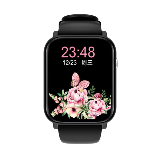 Q28 1.8 inch Color Screen Smart Watch,Support Heart Rate Monitoring / Blood Pressure Monitoring(Black) by bashfashion