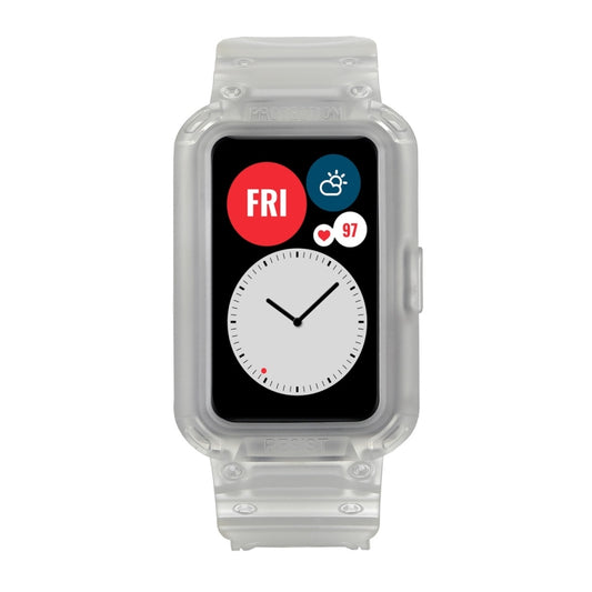 For Huawei Watch Fit 2020 / Honor Watch ES 2020 JSM Integrated TPU Adjustable Elastic Watch Band (Translucent) by bashfashion