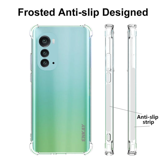 For Motorola Moto Edge 2022 ENKAY Transparent TPU Shockproof Phone Case by ENKAY