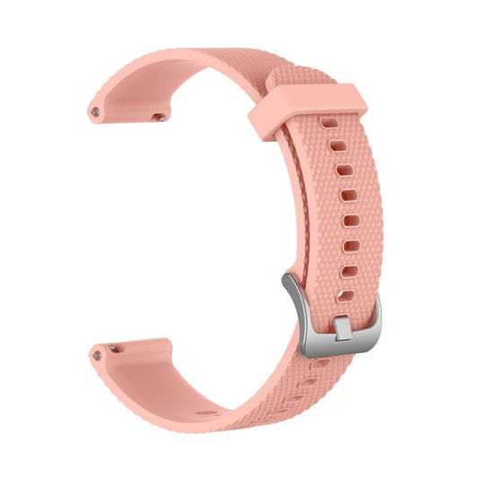For POLAR Ignite Fashion Textured Silicone Replacement Watch Band(Pink) by bashfashion