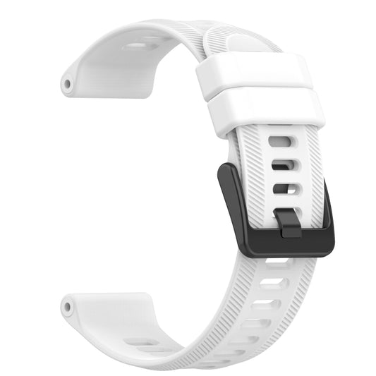 For Garmin Quatix 5 Sapphire 22mm Solid Color Silicone Watch Band(White) by bashfashion