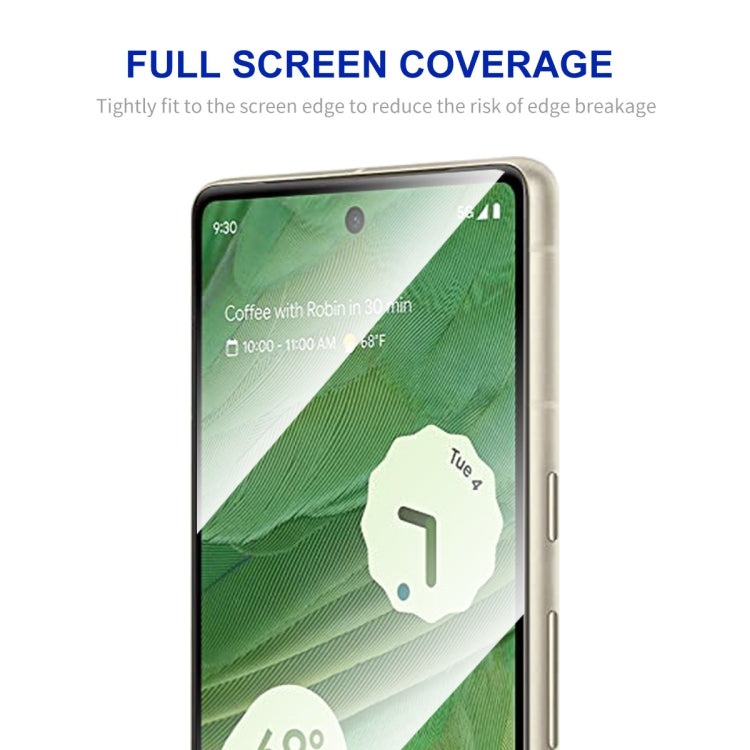 For Google Pixel 7 5pcs ENKAY Full Glue 0.26mm 9H 2.5D Tempered Glass Full Film by ENKAY