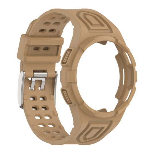 For Samsung Galaxy Watch5 40mm Armor Integrated TPU Double-Pin Buckle Smart Watch Band(Brwon) by bashfashion