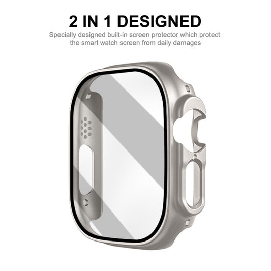 For Apple Watch Ultra 3 / 2 / 1 49mm ENKAY PC Frame 9H Tempered Glass Case(Black) by ENKAY