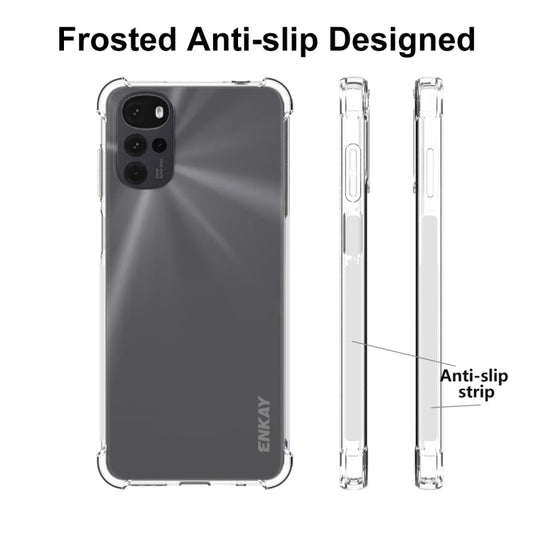 For Motorola Moto G22 4G ENKAY Clear TPU Shockproof Phone Case by ENKAY