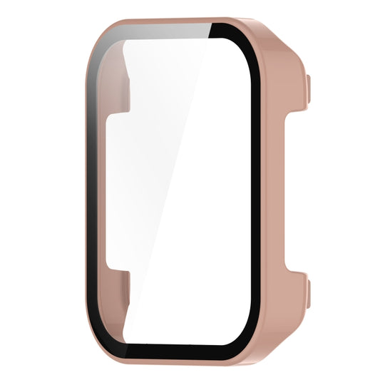 For Realme Watch 3 Pro PC+ Toughened Film Integrated Protective Case(Pink) by bashfashion